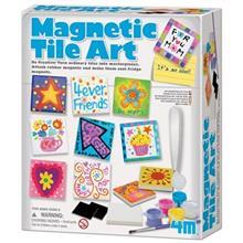 کیت آموزشی 4ام مدل کاشی‌کاری آهنربائی کد 04563 4M Magnetic Tile Art 04563 Educational Kit