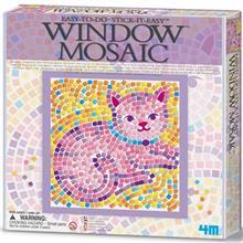 کیت آموزشی 4ام مدل موزائیک طبیعت طرح گربه 4M Window Mosaic Nature Cat Educational Kit 