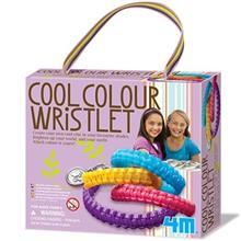 کیت آموزشی 4ام مدل مچبند های بافتنی رنگی کد 04643 4M Cool Colour Wristlets 04643 Educational Kit