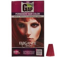 کیت رنگ مو گپ سری Red مدل Lightest Redish شماره 9.666 Gap Red Lightest Redish Hair Color 9.666