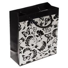 پاکت هدیه عمودی طرح گل و پروانه برجسته Gibbous Flower And Butterfly Design Vertical Gift Bag