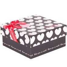 جعبه کادویی طرح قلب های سفید White Haerts Gift Box