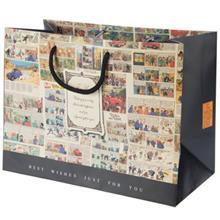 پاکت هدیه افقی جیحون مدل For You طرح تن تن و میلو سایز بزرگ