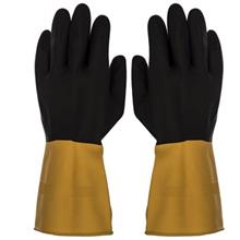 دستکش کار گیلان مدل سه لایه دو رنگ بسته 12 جفتی