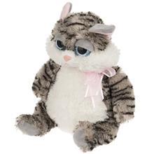 عروسک مدل Grey Kitty With Pink Ribbon سایز بزرگ Grey Kitty With Pink Ribbon Size Large