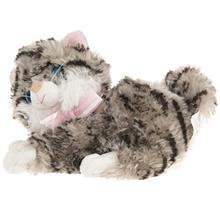 عروسک مدل Grey Kitty With Pink Ribbon سایز متوسط Grey Kitty With Pink Ribbon Size Small