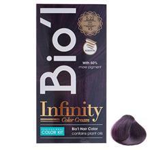 کیت رنگ موی Bio l شماره 5.22 بادمجانی تیره Biol 5.22 Dark Violet Hair Color Kit