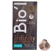 کیت رنگ موی Bio l شماره 8.1 بلوند دودی روشن Biol 8.1 Light Ash Blnd Hair Color Kit