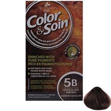 کیت رنگ مو کالر اند سوان سری Brown شماره 5B Color And Soin Brown 5B