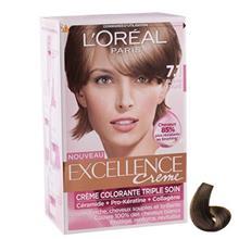 کیت رنگ مو لورآل شماره Excellence 7.1 LOreal Excellence No 7.1 Hair Color Kit