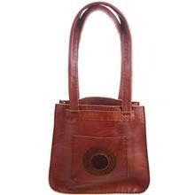 ساک دستی چرم طبیعی گالری شونا Shoona Gallery Handicraft Leather Bag Code 53007