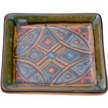 بشقاب سفالی گالری دریا سایز کوچک Darya Gallery Sea Clay and Ceramic Small Square Plate