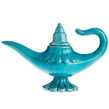 مجسمه سفالی کارگاه آرت سرامیک طرح چراغ جادو پایه دار Art Ceramic Studio Leggy Magic Lamp Clay Statue