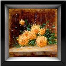 تابلو نقاشی گالری آثار هنر امروز طرح داوودی زرد کد 1679 Asar Honar Emrooz Gallery Yellow Chrysanthemum Panel Code 1679