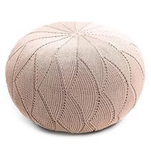 مبل پوف گالری دوک ریسه طرح موج کرم رنگ Dook Reeseh Gallery Pouf Wave Design Code 73005