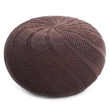 مبل پوف گالری دوک ریسه طرح گندم قهوه ای Dook Reeseh Gallery Pouf Wheat Design Code 73016