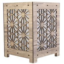 آباژور چوبی گالری آناهید طرح شش ضلعی سایزکوچک کد 93020 