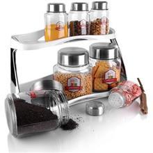 سرویس بانکه دو طبقه استیل زیباسازان مدل بیضی