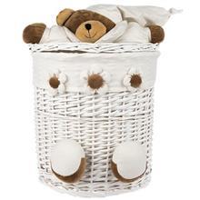 سبد رخت الگانت مدل JM15 9RD سایز متوسط Elegant Straw Baskets Size Medium 