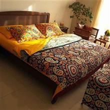 سرویس ملحفه لایکو Vivana طرح اصفهان یک نفره سه تکه کیسه ای 180 Laico Vivana Super Piping 180 Isfahan 1 Person 3 Pieces Bedsheet Set