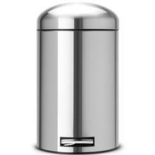 سطل زباله رترو استیل مات 12 لیتری برابانتیا Brabantia Matt Steel Retro Waste Bin 12 Litre