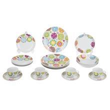 سرویس غذاخوری 20 پارچه Multiplechoice طرح Tea Room Lounge کد 20229 Multiplechoice 20229 Tea Room Lounge 20 Pieces Dinnerware Set