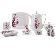 سرویس صبحانه خوری 31پارچه شفر طرح فاین بون فلورا 741 Schafer Fine Bone Flora 31 Pieces Dinnerware Set