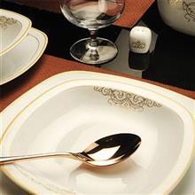 سرویس چینی 27 پارچه غذاخوری چینی زرین ایران سری کواترو مدل موناکو درجه عالی Zarin Iran Porcelain Inds Quattro Monaco 27 Pieces Porcelain Dinnerware Set Top Grade
