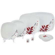سرویس چینی 27 پارچه غذاخوری چینی زرین ایران سری کواترو مدل رزبرگ درجه عالی Zarin Iran Porcelain Inds Quattro Rozbarg 27 Pieces Porcelain Dinnerware Set Top Grade