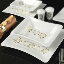 سرویس چینی 29 پارچه غذاخوری چینی زرین ایران سری وینچی مدل پریماورا درجه عالی Zarin Iran Porcelain Inds Vinci Primavera 29 Pieces Porcelain Dinnerware Set Top Grade