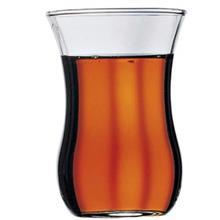 استکان پاشاباغچه کد 42021 بسته 6 عددی Pasabahce Waist Golden Floral 42021 Tea Glasses Pack of 6