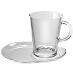 Pasabahce Tribeca 95781 Mug And Saucer Pack Of 2