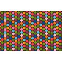 دستمال سفره کتان 36 × 36 رزین تاژ طرح خالدار رنگی Rezin Taj 36 x 36 Colorful Dotted Denim Napkin