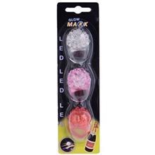 انگشتر نورانی گودمارک کد 1351402BB بسته 3 عددی Goodmark 3 LED Magic Ring 1351402BB Party Tools