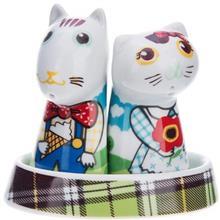 سرویس نمک و فلفل Multiplechoice طرح گربه و سگ کد 20161 Multiplechoice Cat And Dog 20161 Salt And Pepper Shaker Set