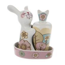 سرویس نمک و فلفل تاپ چویس طرح بانی و هویج کد 20276 Topchoice Bunny And Carrot 20276 Salt And Pepper Shaker Set