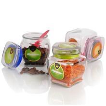 جا ادویه‌ای کوتاه زیباسازان مدل روناک بسته 3 تایی Zibasazan Ronak Short Spice Container Pack Of 3