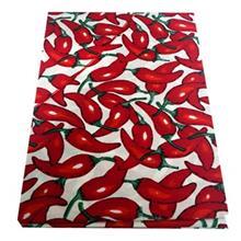 رومیزی کتان مستطیلی 180 × 150 رزین تاژ طرح فلفل قرمز Rezin Taj Cotton Oblong 180 x 150 Chili Tablecloth