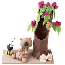 عروسک تزئینی آقای خرس بچه زنبور و درخت Ice Toys Ice Toys Bear And Bee And Pasty Tree Decorative