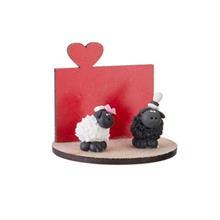 عروسک تزئینی آقا و خانم گوسفند سفید و صورتی Ice Toys Ice Toys Mr And Mrs Sheep In Love White And Pink Decorative