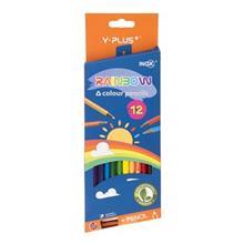 مداد رنگی 12 رنگ اینوکس سری Y.Plus مدل Rainbow Inox Series Color Pencil 