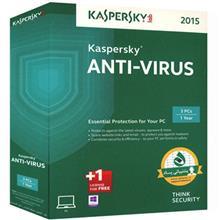 آنتی ویروس کسپرسکی مدل 2015 یک ساله با لایسنس 1+3 کاربره Kaspersky Anti Virus 2015 3+1 Pc 1 Year