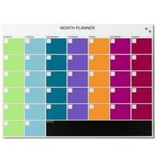 تخته مغناطیسی برنامه ریزی ماهیانه ناگا با سایز 60 × 80 سانتی‌متر Naga Magnetic Glass Month Planner Size cm 