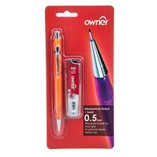 مداد نوکی اونر کد 115305 با قطر نوشتاری 0.5 میلی متر همراه با نوک مداد سایز 0.5 میلی متر Owner 0.5mm Mechanical Pencil With 0.5mm Lead Code 115305