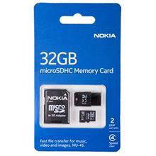 کارت حافظه microSDHC نوکیا مدل MU 45 کلاس به همراه اداپتور ظرفیت 32 گیگابایت Nokia MU45 Class With Adapter 32GB 