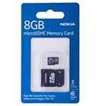 کارت حافظه microSDHC نوکیا مدل MU-43 کلاس 4 به همراه آداپتور SD ظرفیت 8 گیگابایت