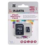 RiData High Speed UHS-I U1 Class 10 microSDHC With Adapter - 32GB