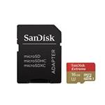 SanDisk Extreme microSDHC UHS-I U3 16GB+adapter