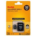 Kodak UHS-I U3 Class 10 90MBps microSDHC With Adapter - 32GB