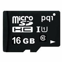 کارت حافظه microSDHC پی کیو آی کلاس 10 استاندارد UHS-I U1 سرعت 85MBps همراه با آداپتور SD ظرفیت 16 گیگابایت Pqi UHS-I U1 Class 10 85MBps microSDHC With Adapter - 16GB